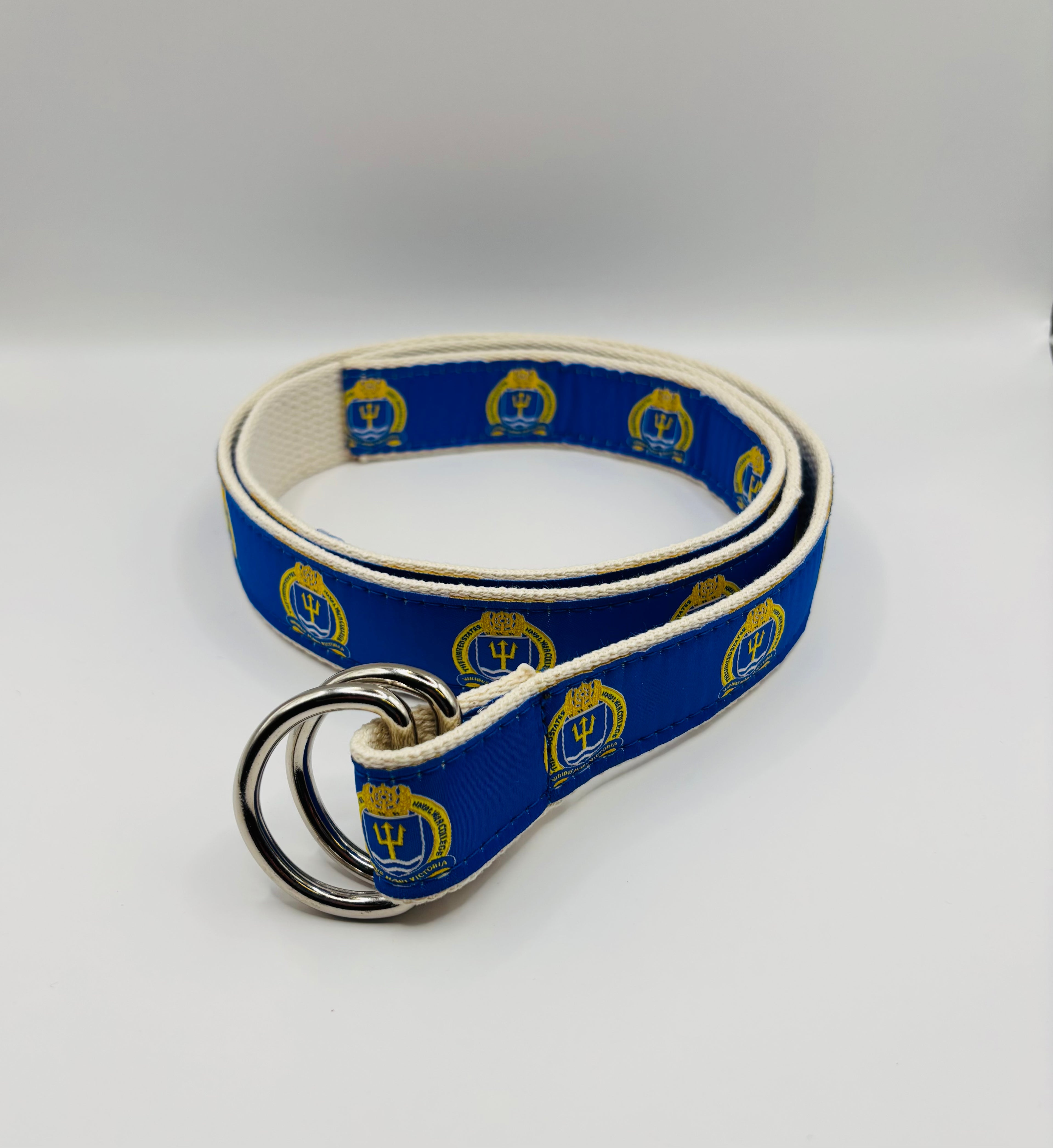 U.S. Naval War College Canvas Ribbon D-Ring Belt