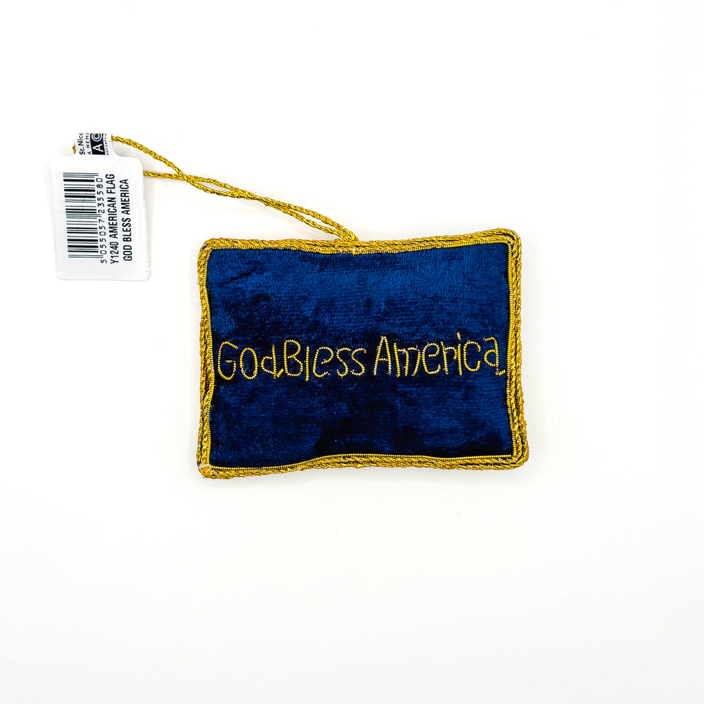 American Flag Christmas Ornament