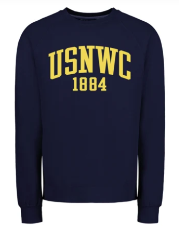 U.S. Naval War College Collegiate Raglan Crewneck Sweatshirt