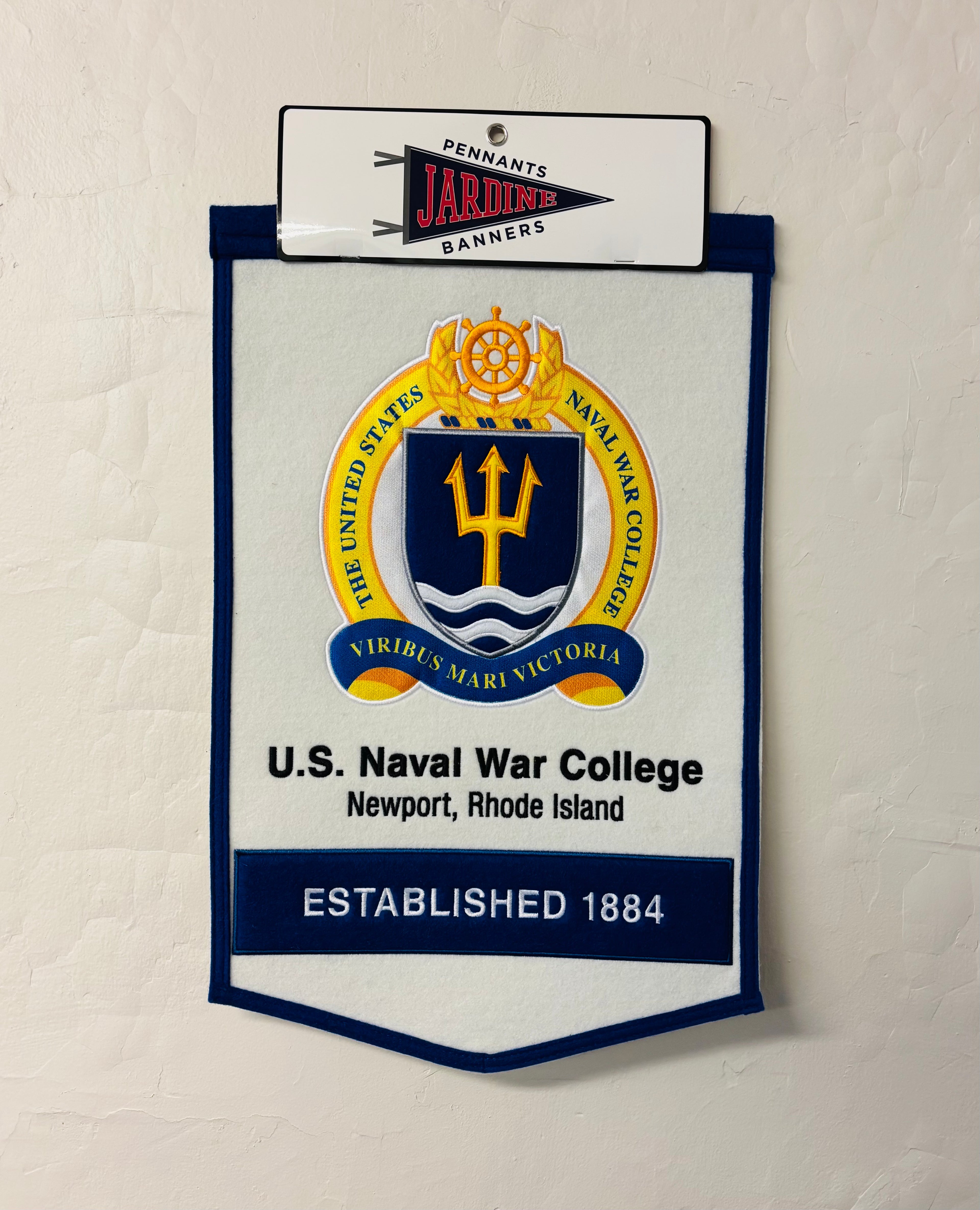 USNWC Vertical Pennant Banner