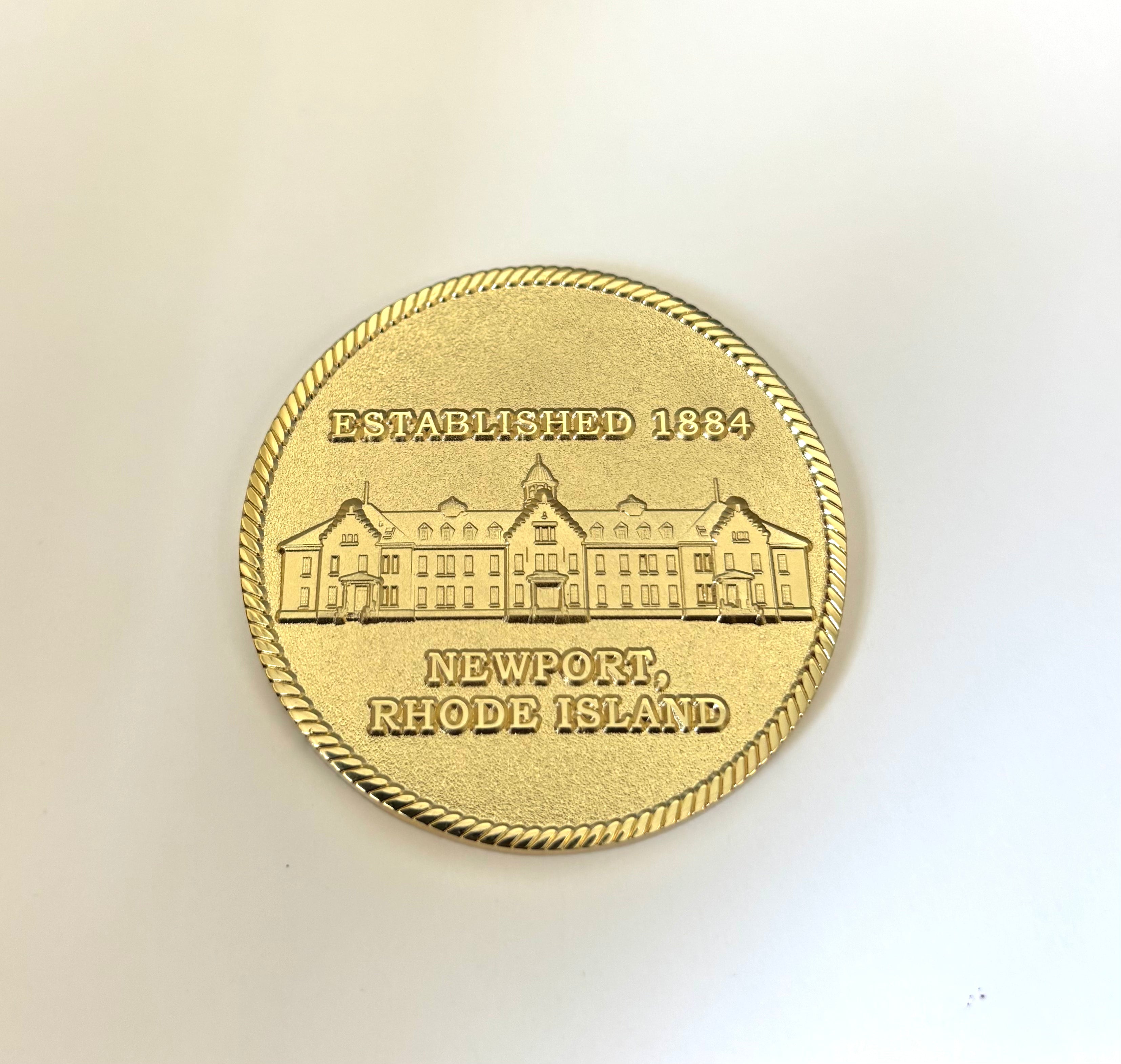 U.S. Naval War College Coin (2.0")
