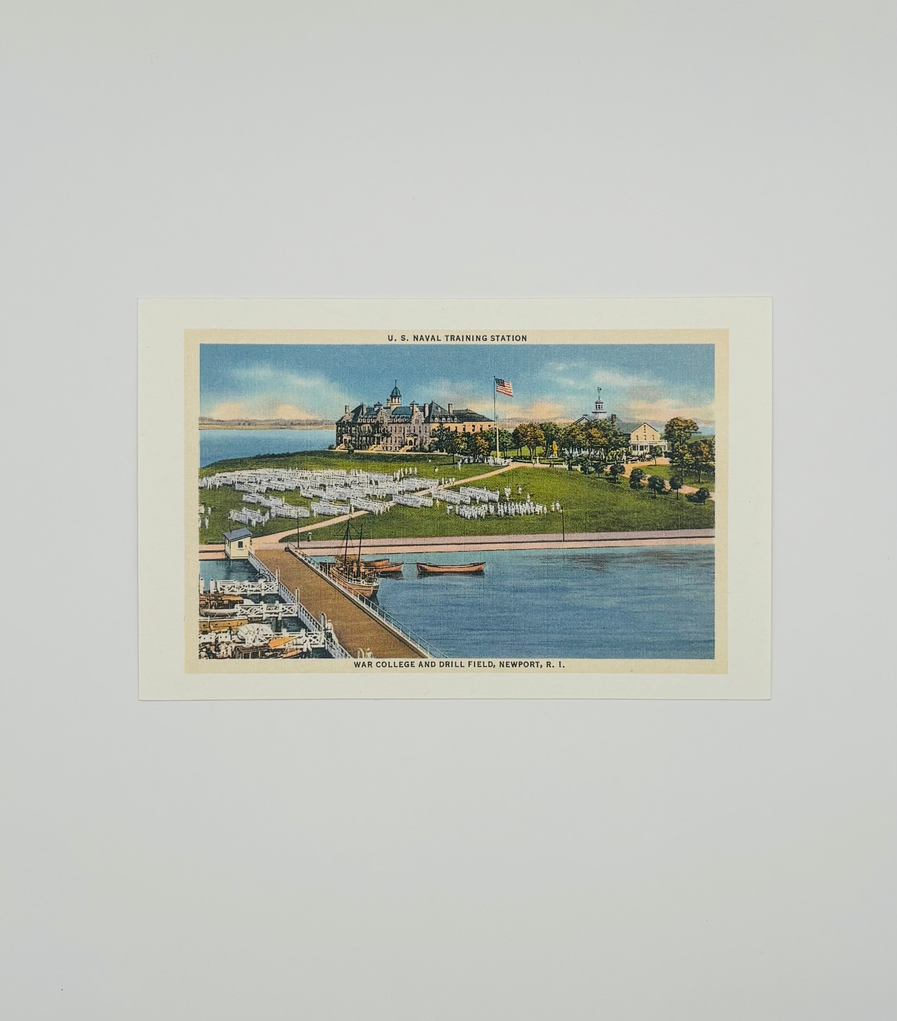 U.S. Naval Training Station (U.S. Naval War College and Drill Field) Postcard