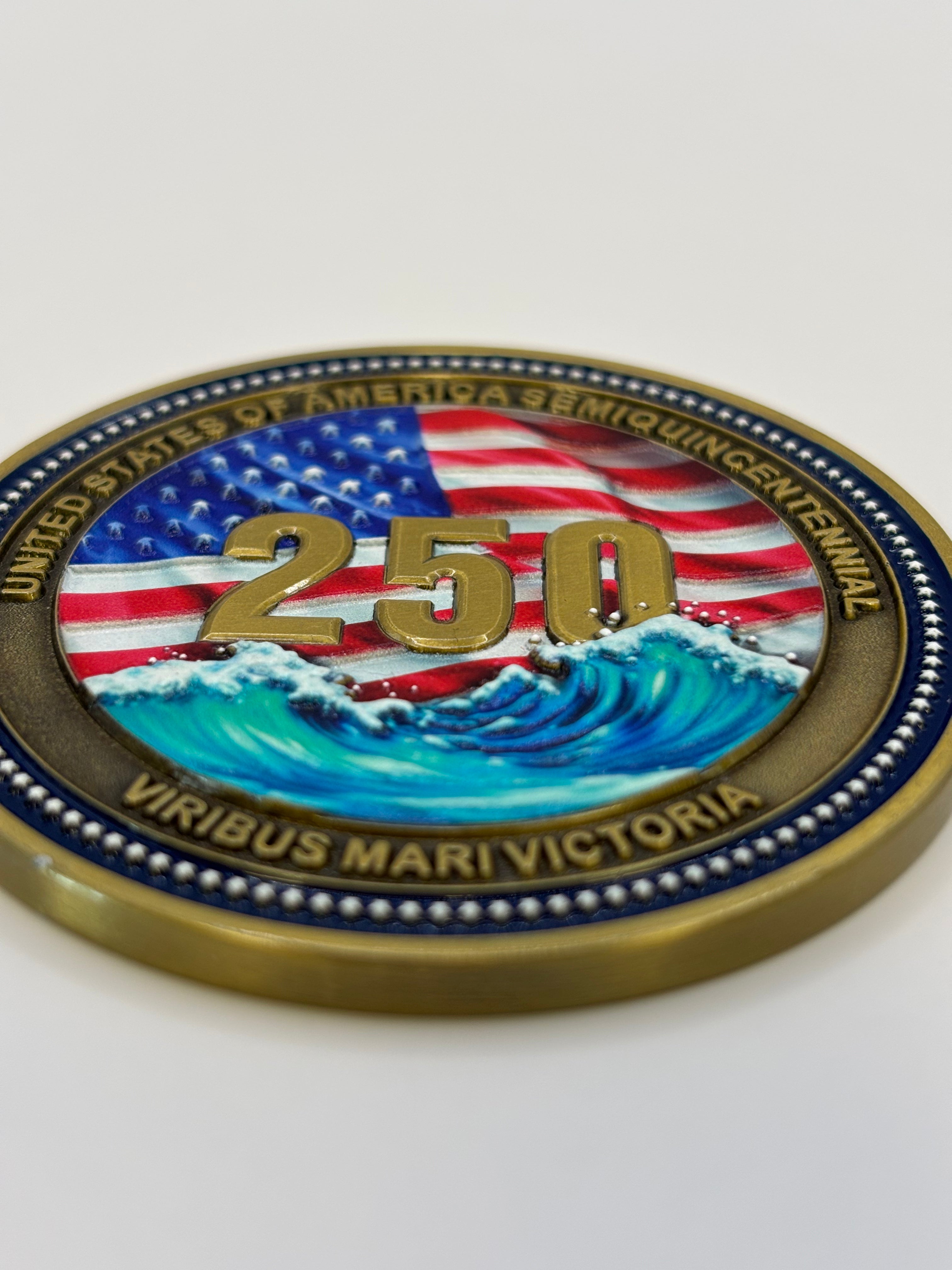 U.S.A. Semiquincentennial Coin (2.5")