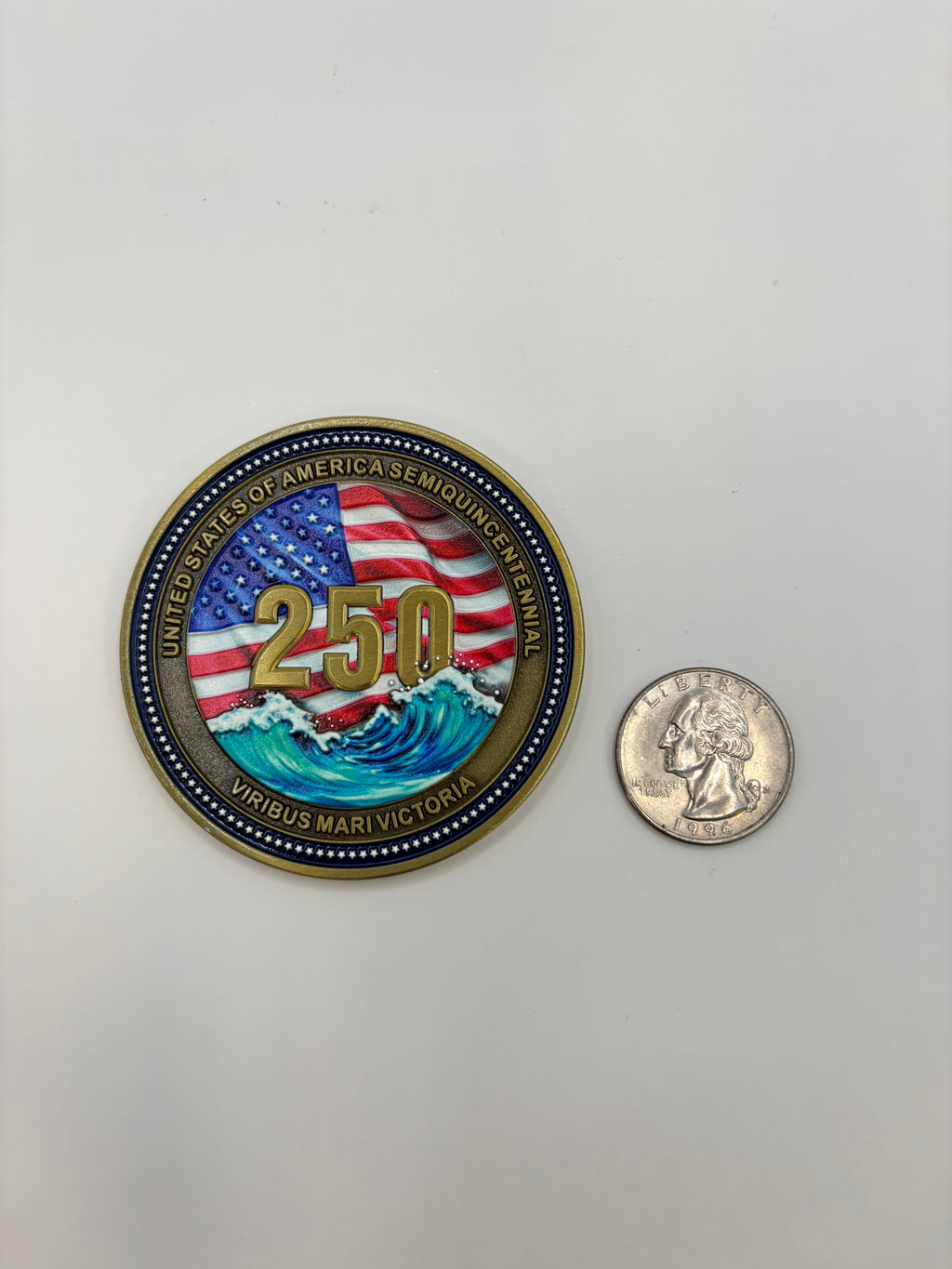 U.S.A. Semiquincentennial Coin (2.5")