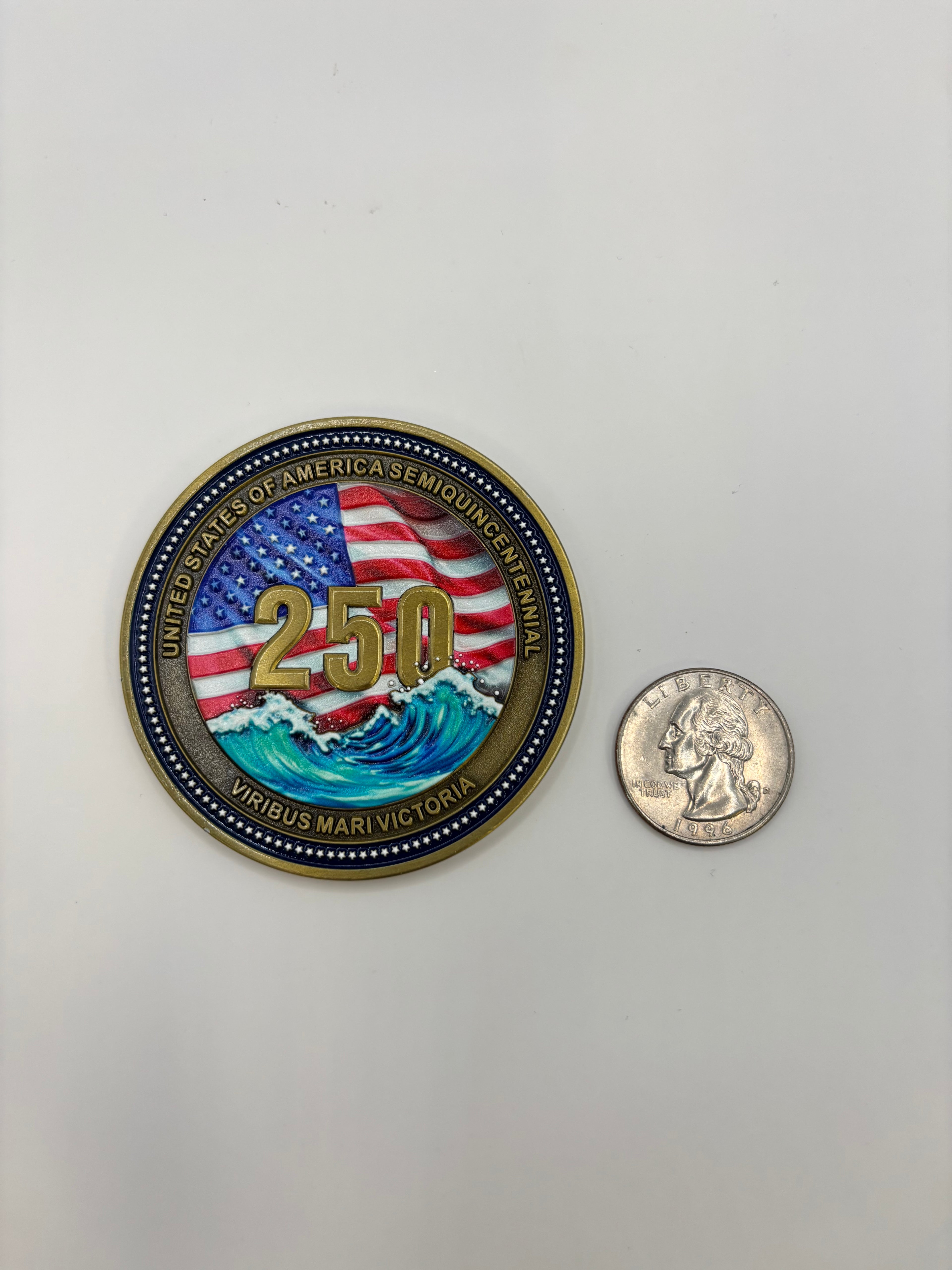 U.S.A. Semiquincentennial Coin (2.5")