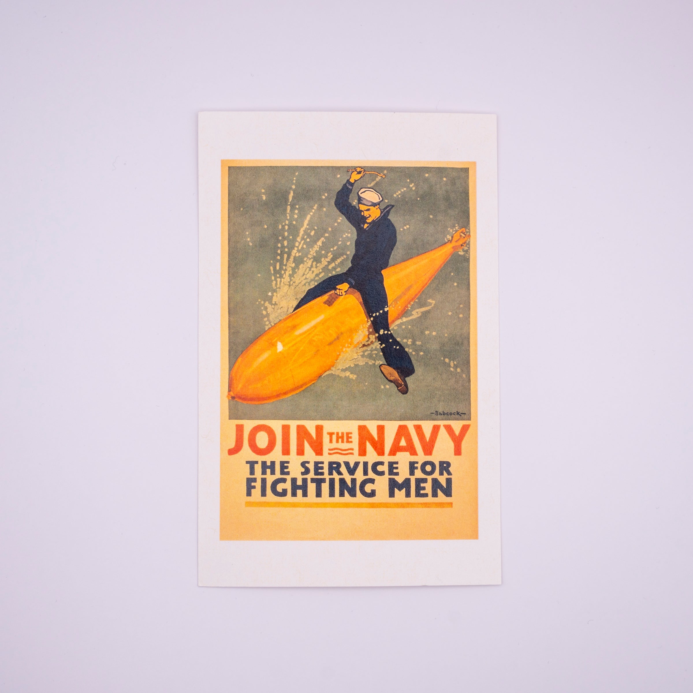 Join the Navy: The Service of Fighting Men Postcard