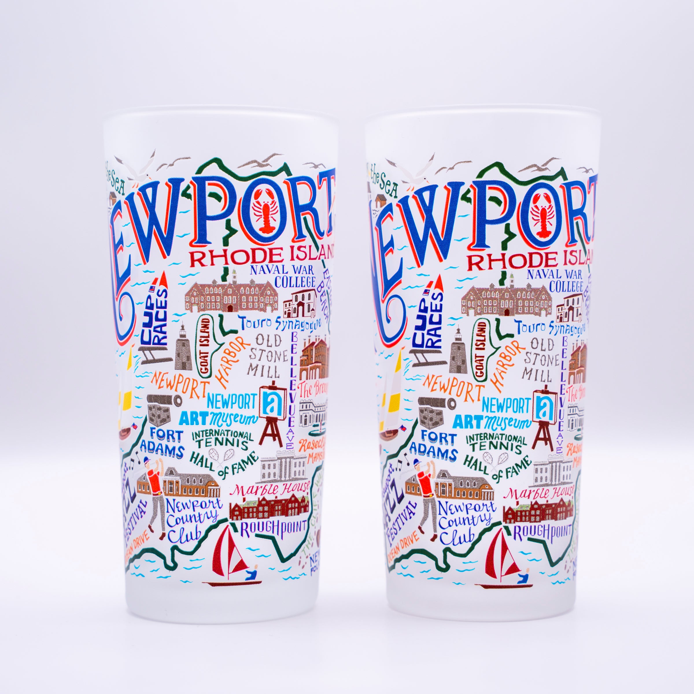 Newport Printed Glass - Set