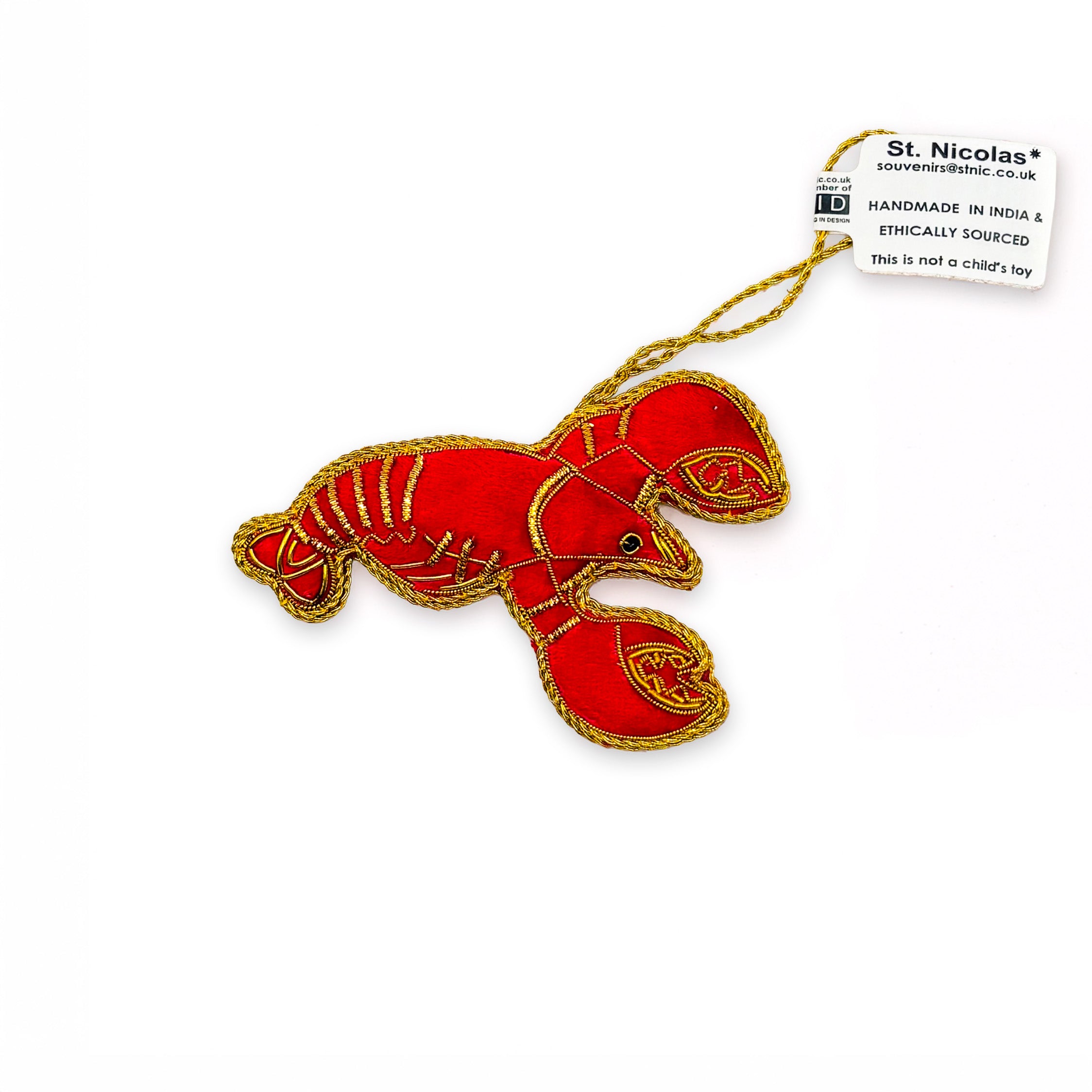 Red Lobster Christmas Ornament