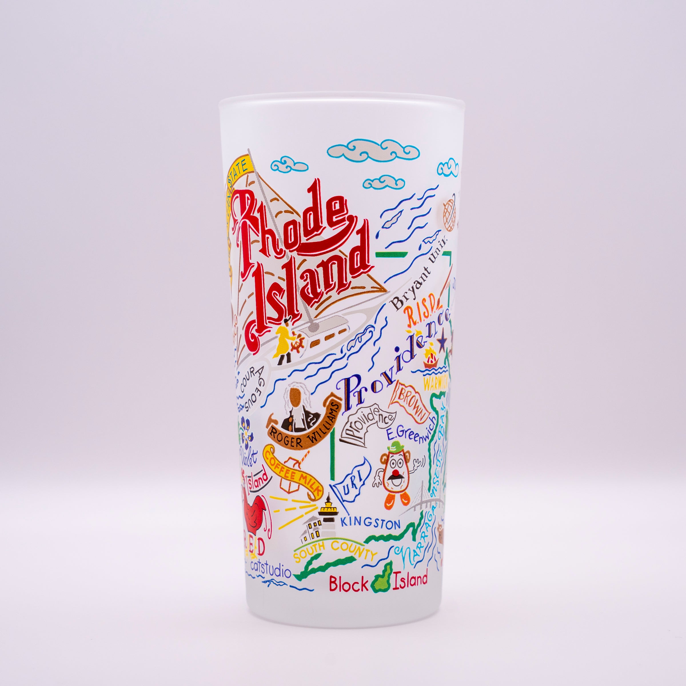 Rhode Island Printed Glass