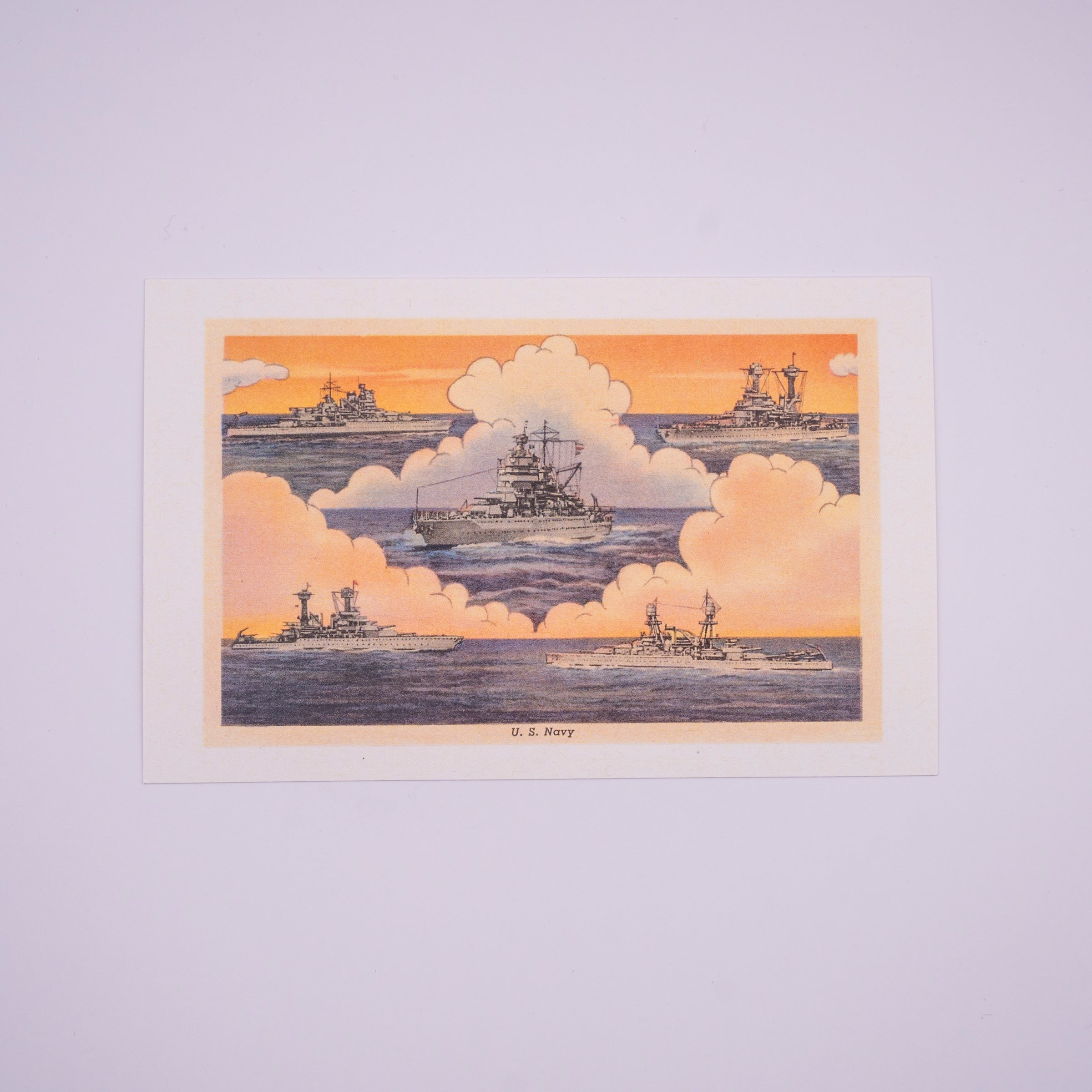 Ships of the U.S. Navy Postcard