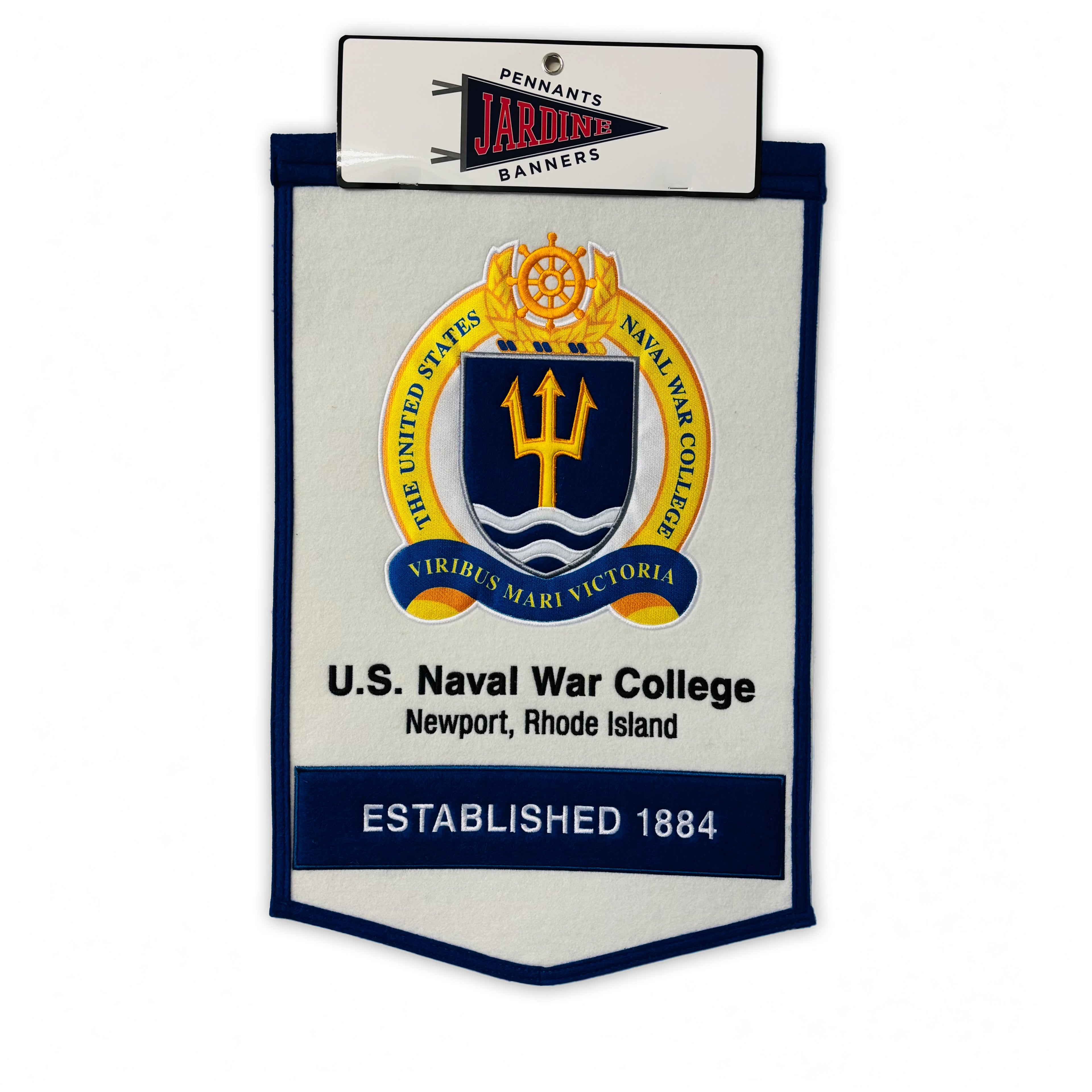 U.S. Naval War College Vertical Pennant Banner