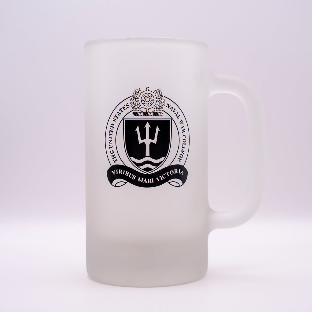 U.S. Naval War College Frosted Beer Mug