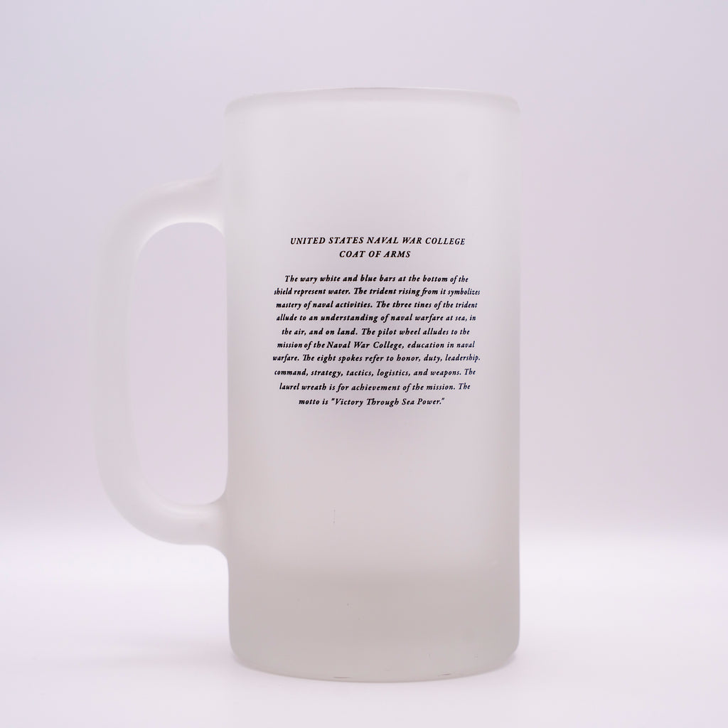 U.S. Naval War College Frosted Beer Mug