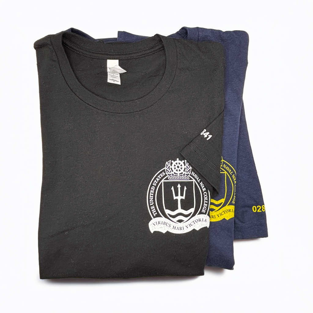 U.S. Naval War College Logo Zip-Code T-Shirt
