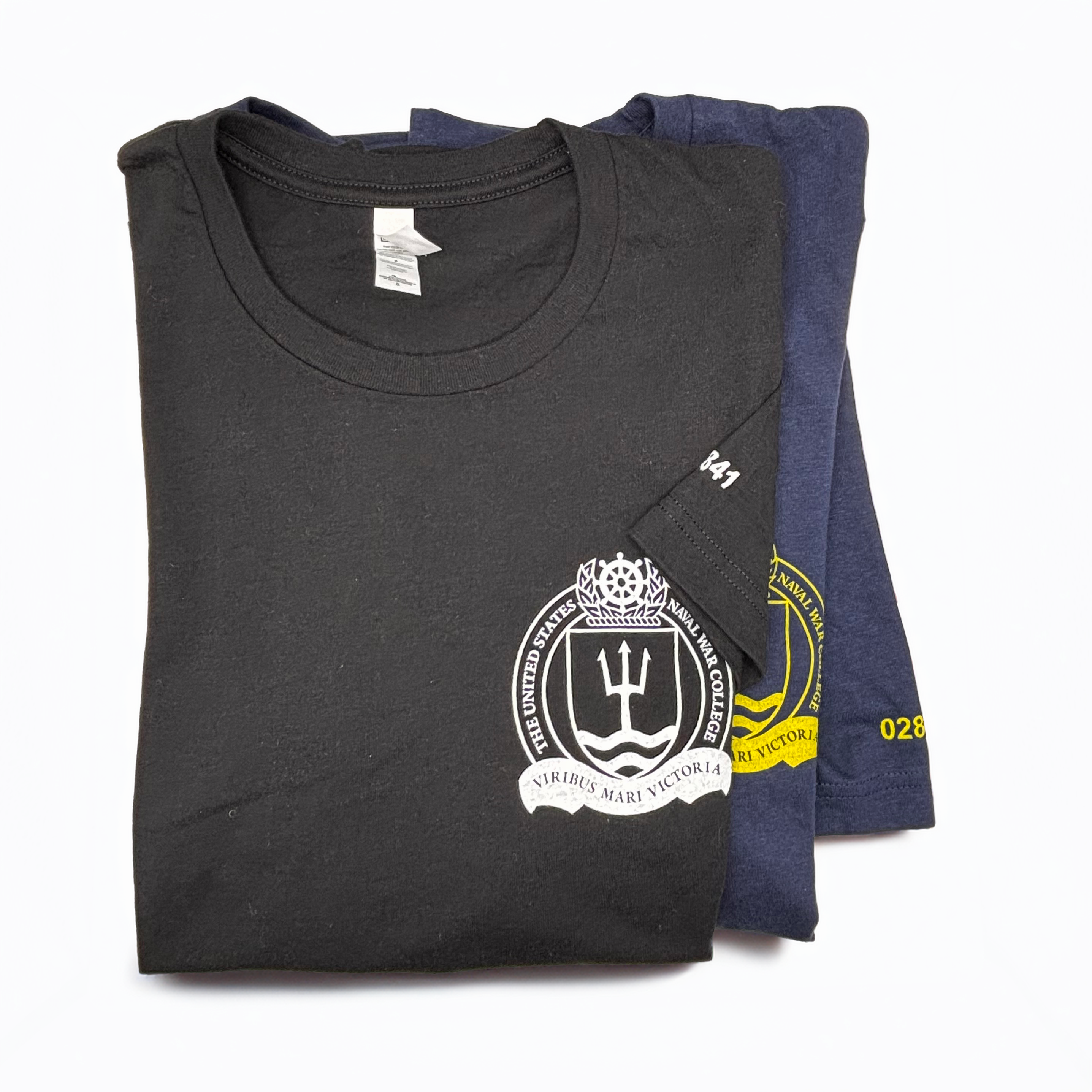 U.S. Naval War College Logo Zip-Code T-Shirt