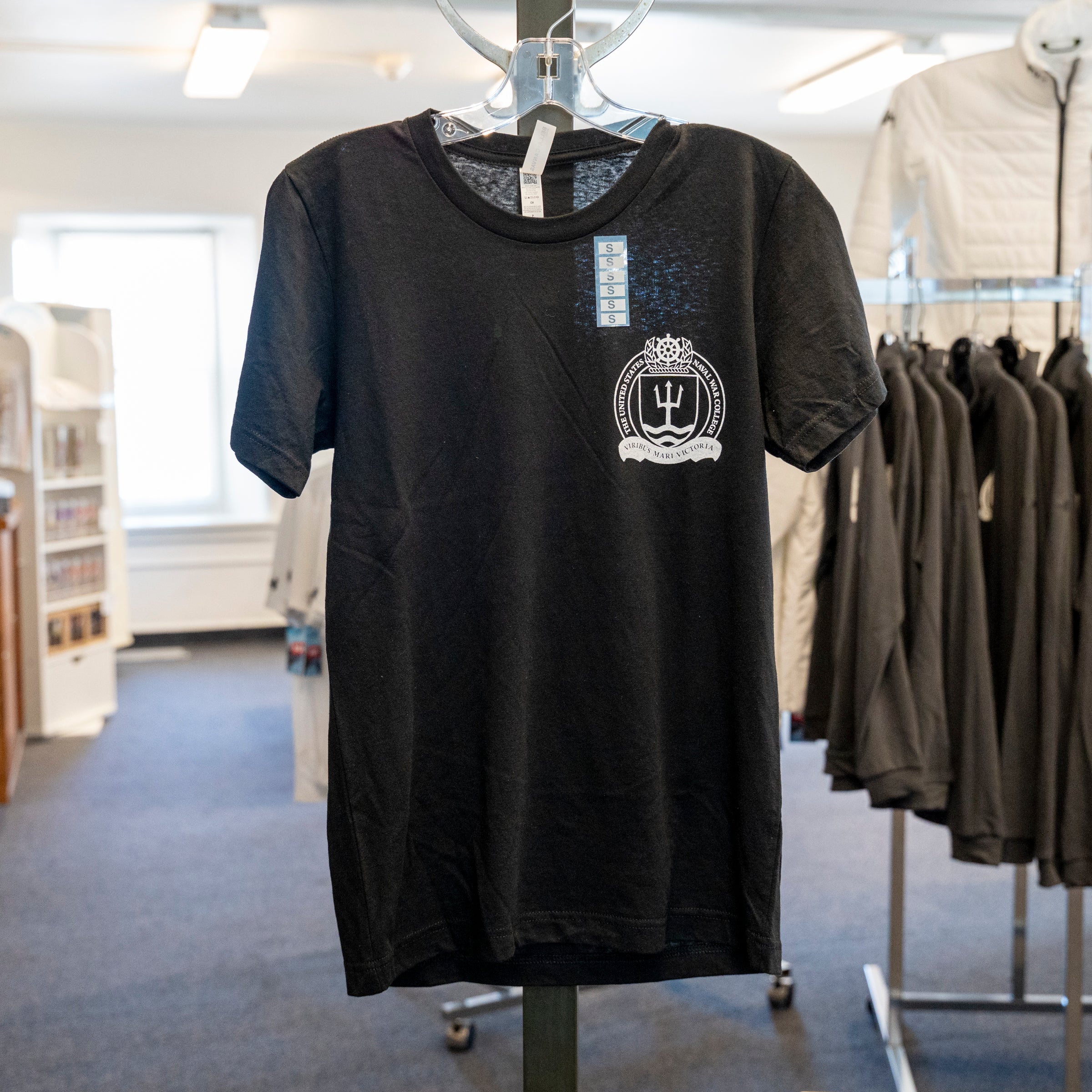 U.S. Naval War College Logo Zip-Code T-Shirt