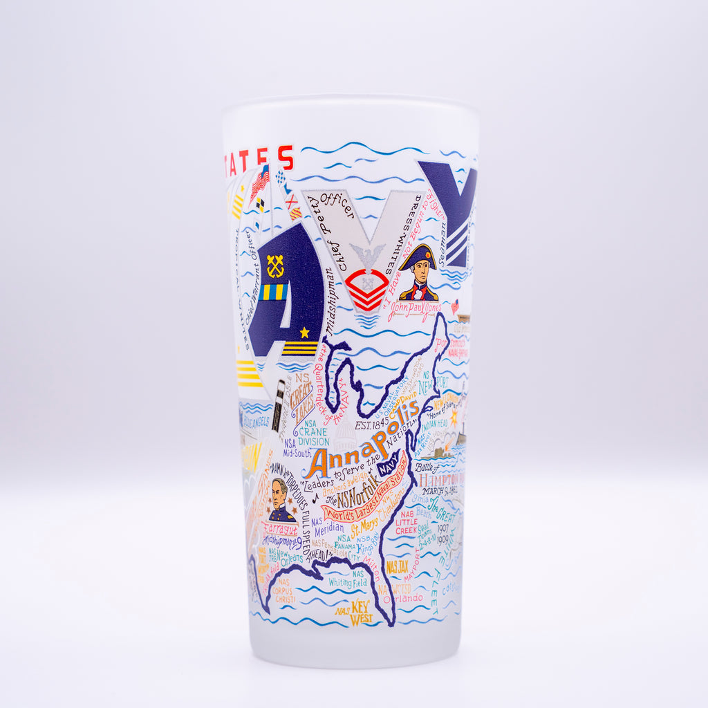 U.S. Navy Printed Glass