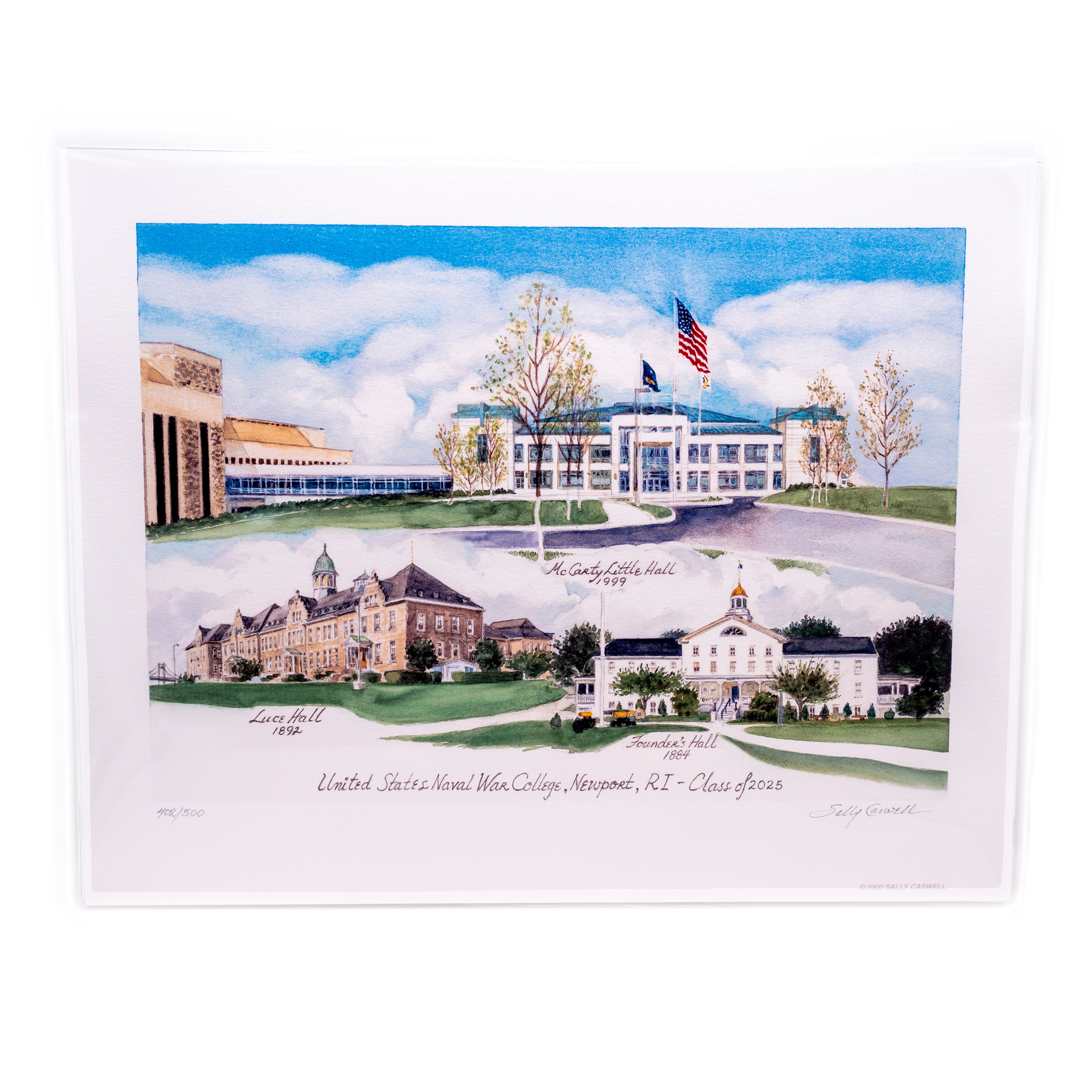 U.S Naval War College Watercolor