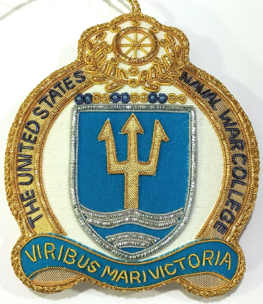 U.S. Naval War College Crest Christmas Ornament (4")