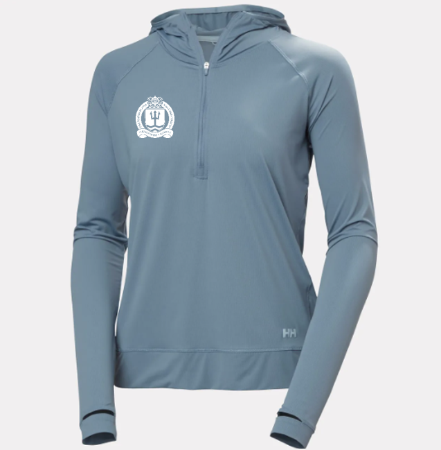 USNWC x Helly Hansen Women's Shine Solen 1/2 Zip Sun Hoodie